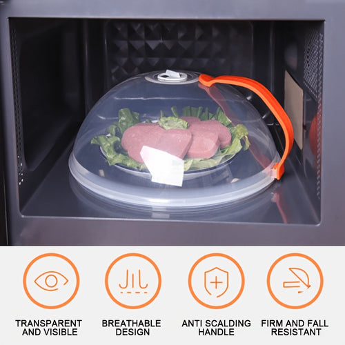 1pc Microwave Food Cover, Splash Proof Food Cover Lid with Steam Vents And Handle Microwave Oven Heating Cover, Steam Vent Microwave Oven Tray Cover Bowl Cover, Easy to Grip, Suitable for Microwave Ovens And Kitchen Supplies
