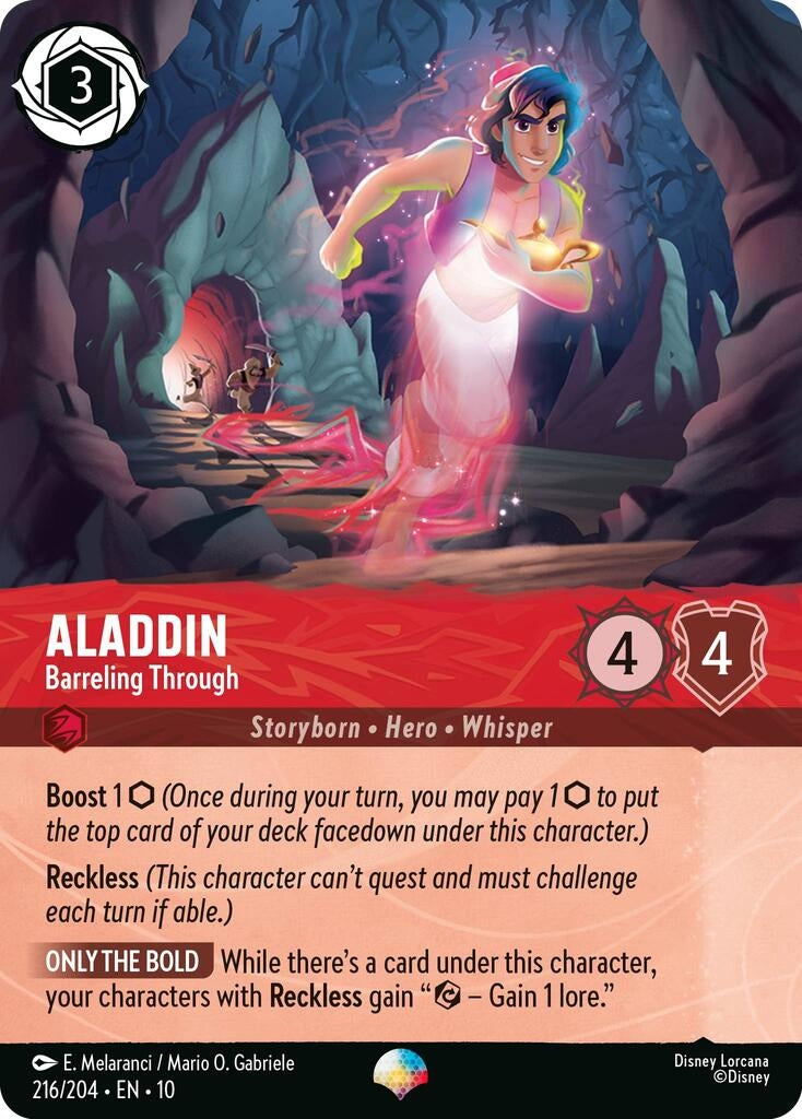 Aladdin - Barreling Through (Epic) (216/204) (Holofoil) [Whispers in the Well]