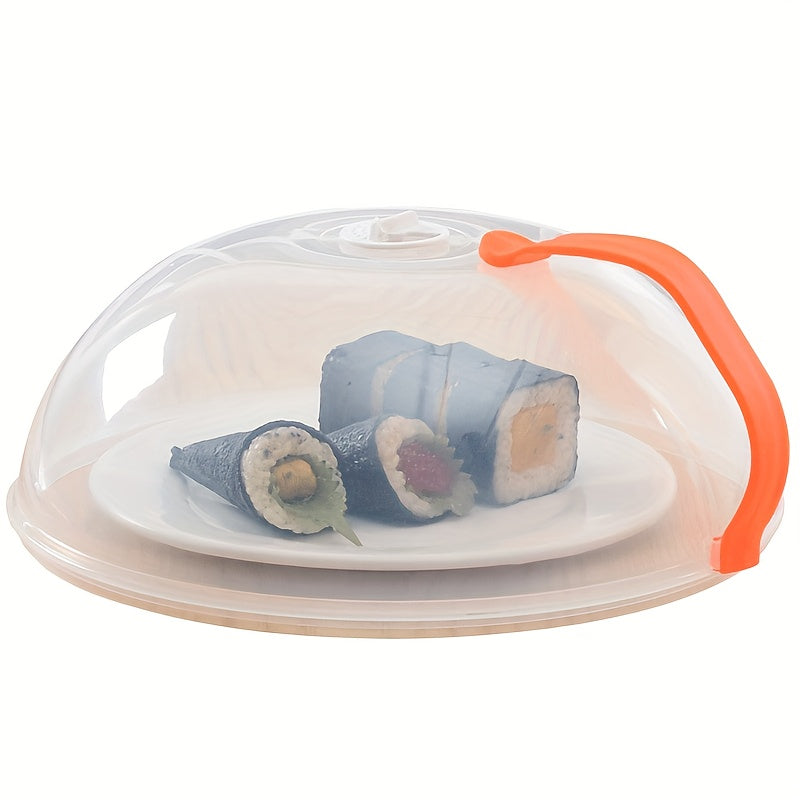 1pc Microwave Food Cover, Splash Proof Food Cover Lid with Steam Vents And Handle Microwave Oven Heating Cover, Steam Vent Microwave Oven Tray Cover Bowl Cover, Easy to Grip, Suitable for Microwave Ovens And Kitchen Supplies