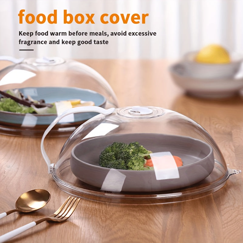 1pc Microwave Food Cover, Splash Proof Food Cover Lid with Steam Vents And Handle Microwave Oven Heating Cover, Steam Vent Microwave Oven Tray Cover Bowl Cover, Easy to Grip, Suitable for Microwave Ovens And Kitchen Supplies